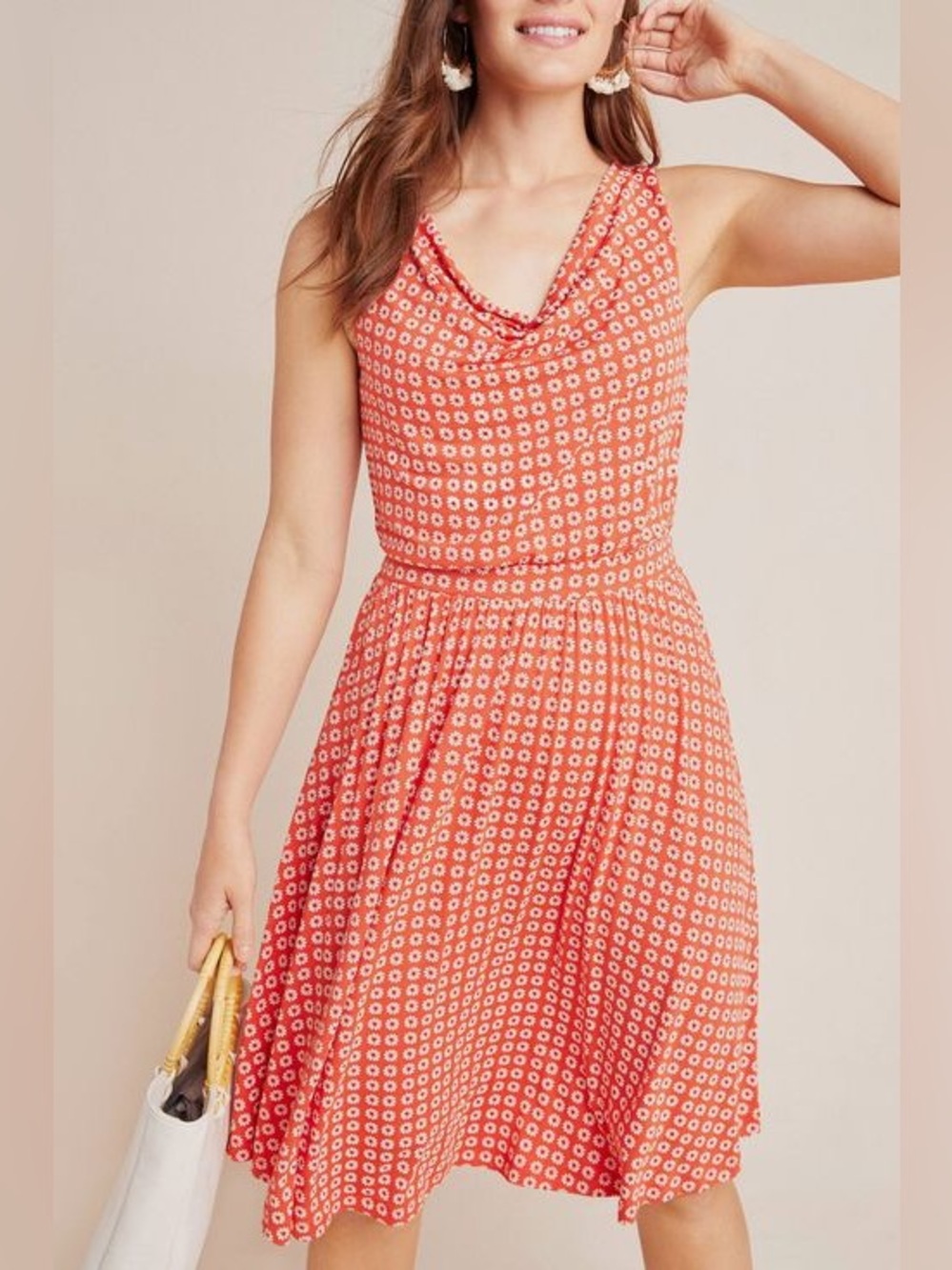 Anthropologie Maeve Brianne Cowl Neck Dress